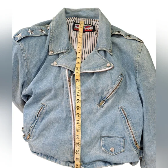 Studded Denim Jacket - Picture 13 of 14